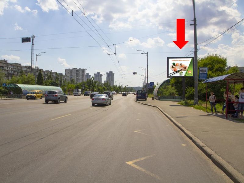 Скролл/Ситиборд, Киев, Соборності пр. (колиш. Возз'єднання пр.), нпвпроти McDonald's, в сторону мосту Патона
