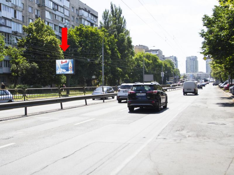 Скрол/Сітіборд, Київ, Чоколівський бул., 18, в бік Севастопольської пл.