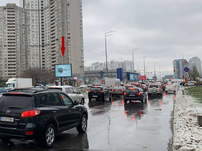 Скрол/Сітіборд, Київ, Дніпровська набережна, 14-А