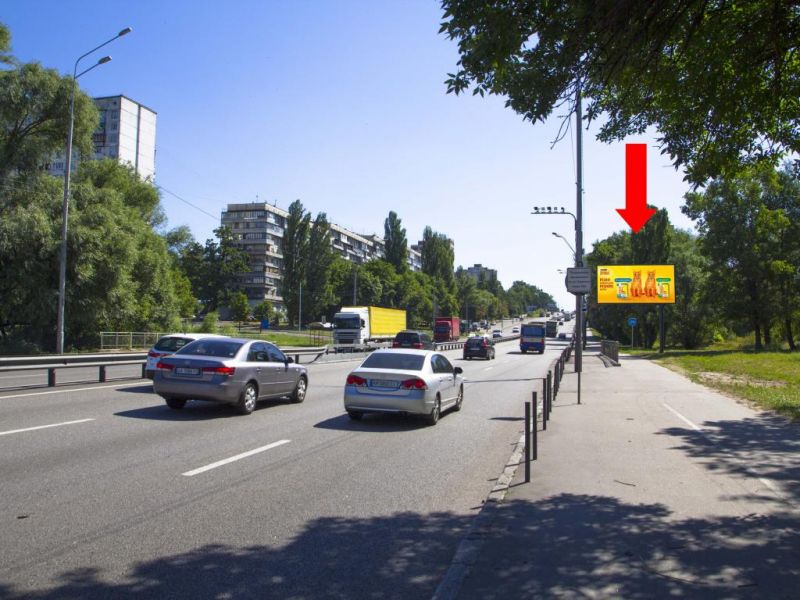Led екран/Відеоборд, Київ, Берестейський пр. (колиш. пр. Перемоги) - вул. Ушакова, навпроти, в центр