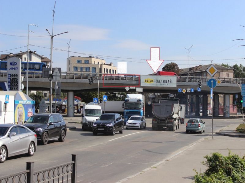 Реклама на мостах, Киев, Столичне шосе, проспект Науки (зправа)