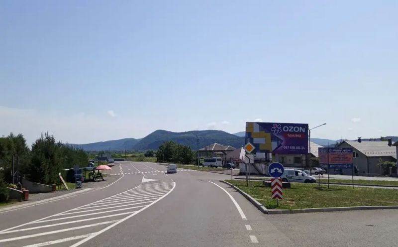 Билборд/Щит, Трассы, с.Велика Копаня, пост ПОЛІЦІЇ, перевал, в сторону м. Хуст, траса Мукачево - Івано-Франківськ