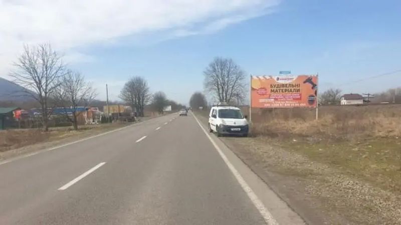 Билборд/Щит, Трассы, с. Бедевля, виїзд,  в сторону м. Тячів