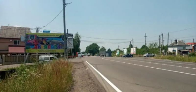 Билборд/Щит, Трассы, с.Бедевля, вул.Волошина  в сторону  м. Тячів ,перехрестя ( на смт. Дубове )