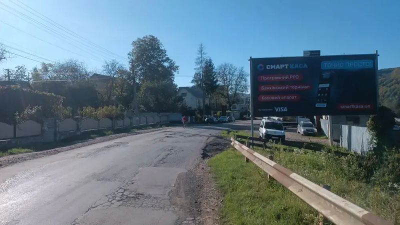 Билборд/Щит, Трассы, с.Ганичі, вул.Головна центр села в сторну м.Тячів зі сторони смт.Нересниця