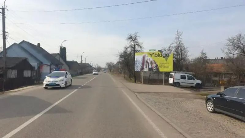 Билборд/Щит, Трассы, смт. Тересва, вул. Головна в сторону м. Тячів