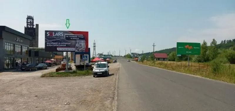 Билборд/Щит, Трассы, смт.Солотвино,вул.Спортивна, ринок  в сторону м.Мукачево