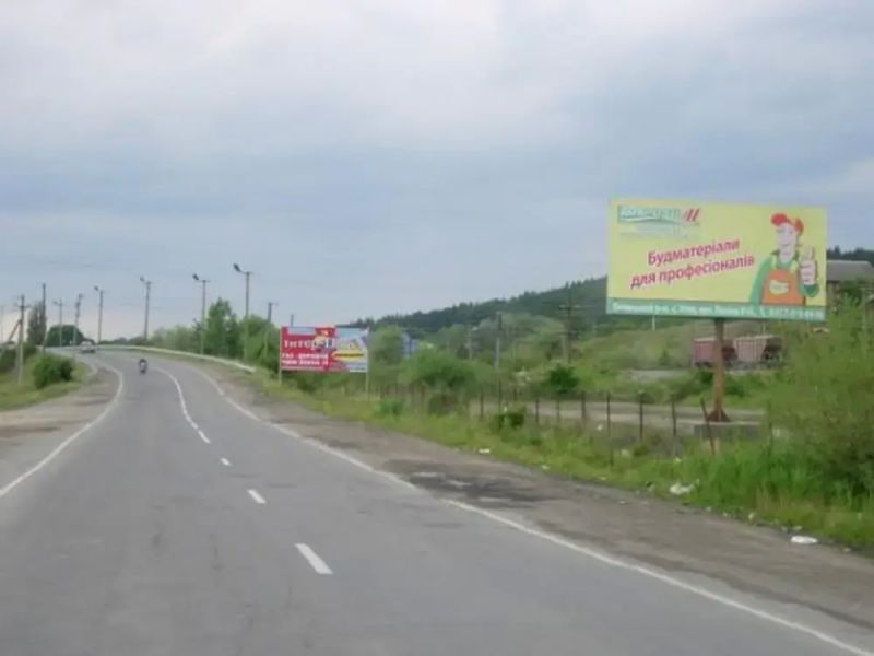 Билборд/Щит, Трассы, смт.Солотвино,вул.Спортивна, в сторону м.Мукачево, РИНОК