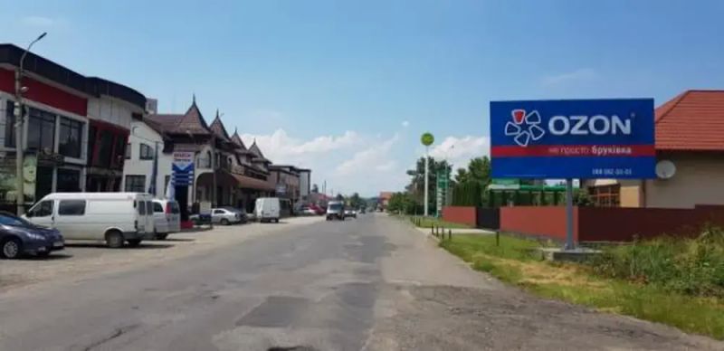 Билборд/Щит, Трассы, смт.Солотвино,вул.Головна, в сторону м. Тячів, траса Мукачево-Рогатин