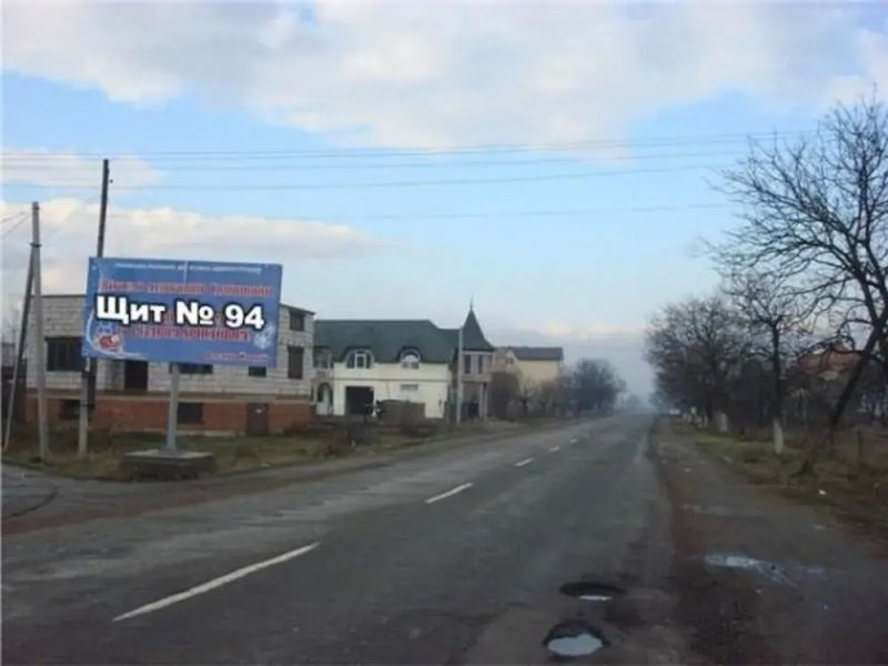 Билборд/Щит, Трассы, смт.Солотвино,вул.Головна, в сторону м. Тячів, траса Мукачево-Рогатин
