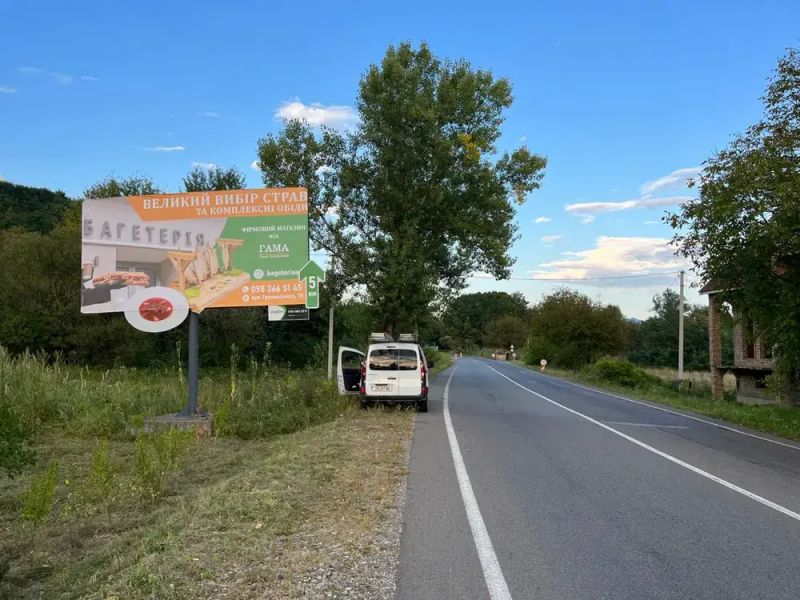Билборд/Щит, Трассы, с.Біла Церква,вул.Головна, в сторону м.Рахів