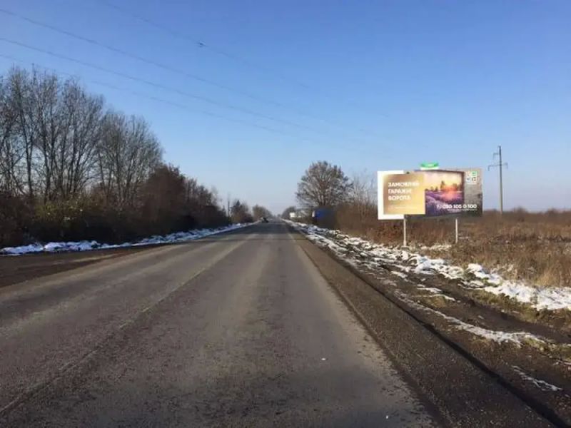Билборд/Щит, Трассы, с.Стеблівка, в'їзд, в сторону м.Мукачево
