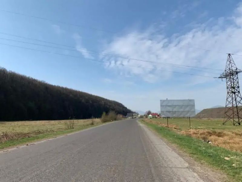 Билборд/Щит, Трассы, Хустський район, в'їзд в с. Крайниково