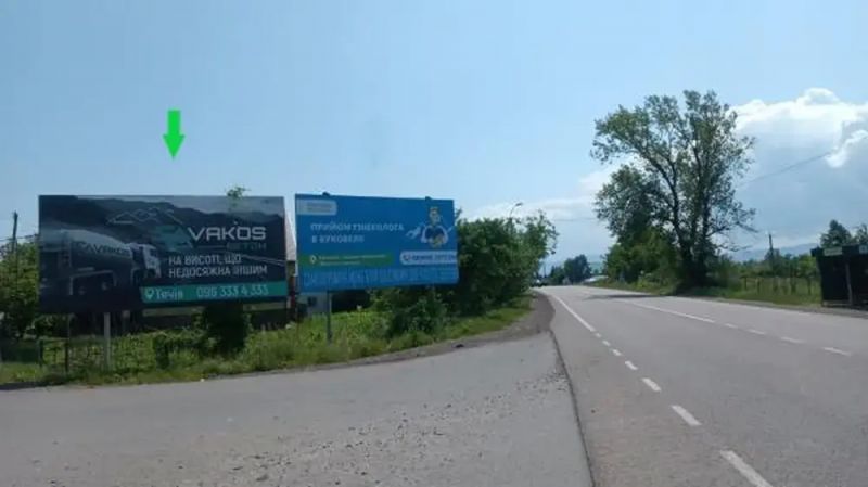 Билборд/Щит, Трассы, с.Сокирниця, в сторону м.Тячів, трасса Мукачево-Рогатин