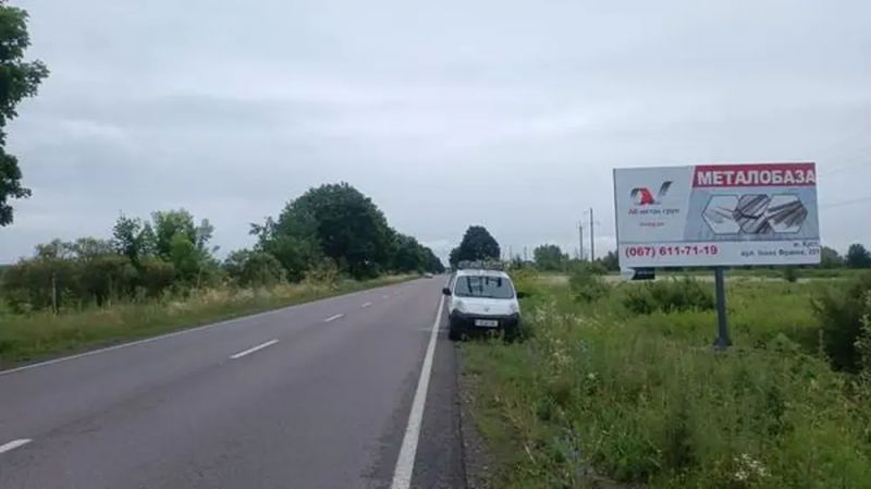 Билборд/Щит, Трассы, с.Сокирниця, в сторону м.Тячів, трасса Рогатин-Мукачево в сторону Тячева