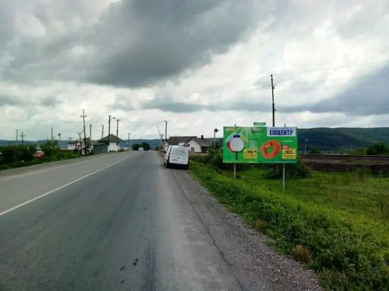 Билборд/Щит, Трассы, Рокосово, переїзд в сторону Ужгорода