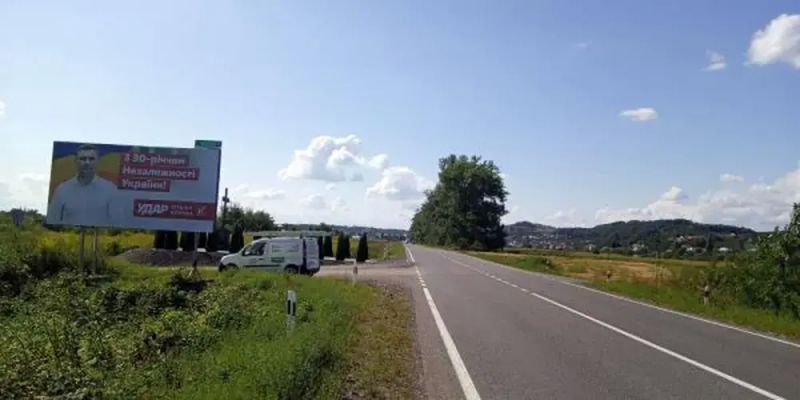 Билборд/Щит, Трассы, с.Заріччя, вул, Головна, траса Івано-Франківськ-Мукачево, в сторону м.Мукачево