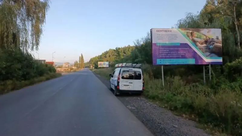 Білборд/Щит, Іршава, м.Іршава, вул. Білецька, виїзд з міста, в сторону с.Білки