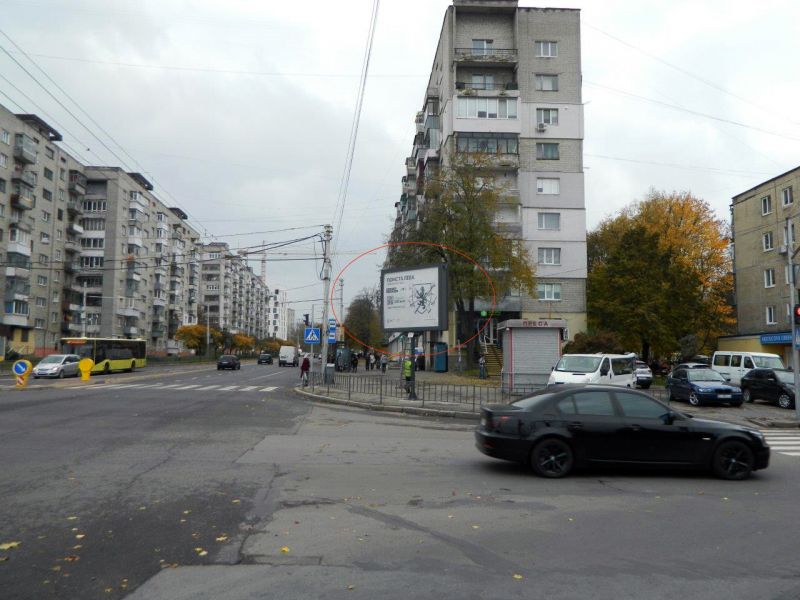 Скролл/Ситиборд, Львов, Любінська - вул. Д. Яворницького - вул. С. Петлюри