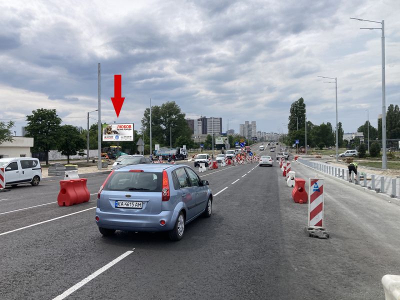 Білборд/Щит, Київ, вул. Полярна / вул. Богатирська