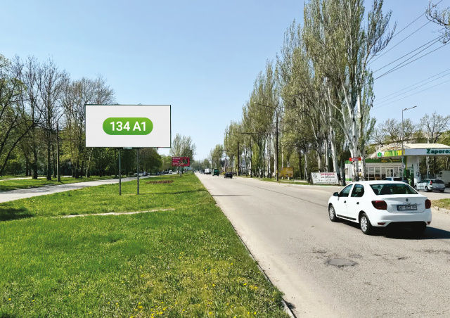 Білборд/Щит, Запоріжжя, вул. Космічна, автосалон, в місто
