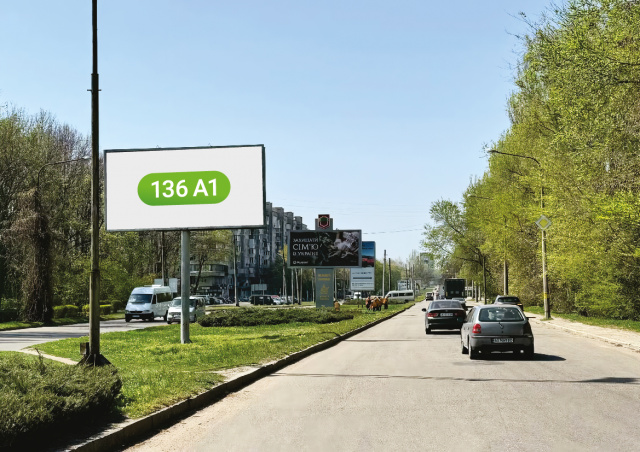 Білборд/Щит, Запоріжжя, вул.Космічна, Складська, вїзд в місто