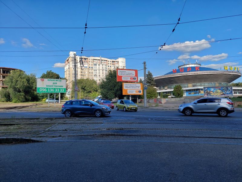 Билборд/Щит, Запорожье, вул.Лермонтова-вул.Заводська-вул.Рекордна-Цирк