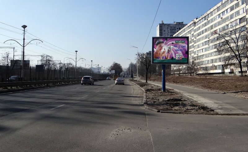 Скролл/Ситиборд, Киев, вул.Борщагівська 10/по лінії швидкістного трамвая-на Індустріальний міст (А1) СКРОЛЕР