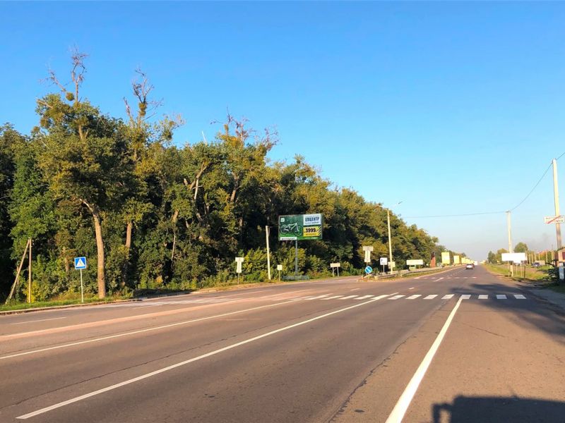 Билборд/Щит, Житомир, Київське шосе, 145,виїзд з міста в напр. Києва, знак-стела "ЖИТОМИР",с.Глибочиця, дачний масив, до розв"язки на об"їзну на Вінницю