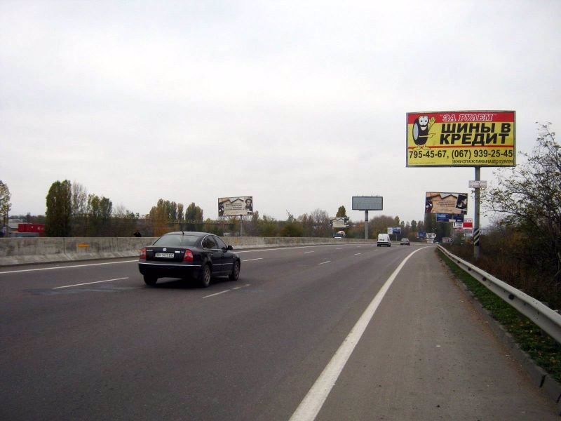 Билборд/Щит, Трассы, Київська траса-міст, з міста