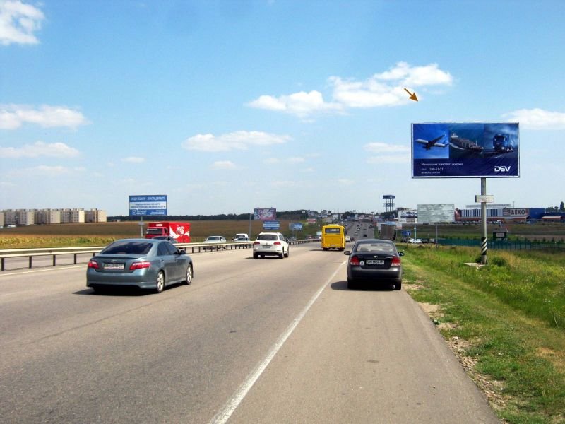 Билборд/Щит, Трассы, Овідіопольська дорога - з 7 км в місто (9+670)
