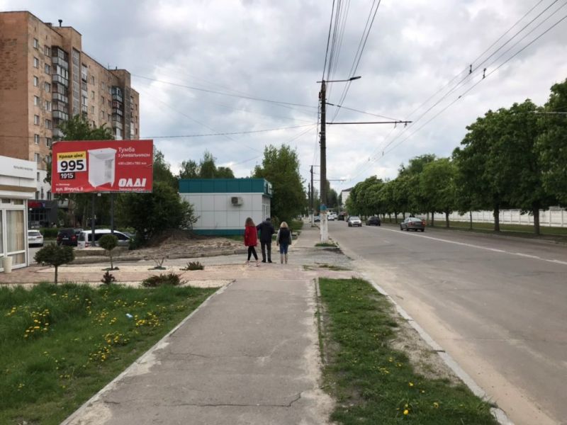 Билборд/Щит, Житомир, вул. Чуднівська, 129, з центру, НЦ ДШВ, ЖК "Авіла", ЖК "Ріверсіті",ЖК "Тетерівський бульвар", спорткомплекс "Динамо"