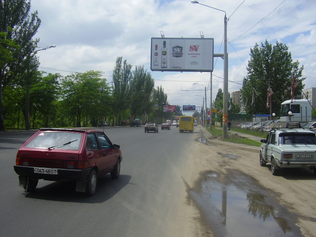 Билборд/Щит, Одесса, Миколаївська дорога, біля парку "Лузанівка", в центр
