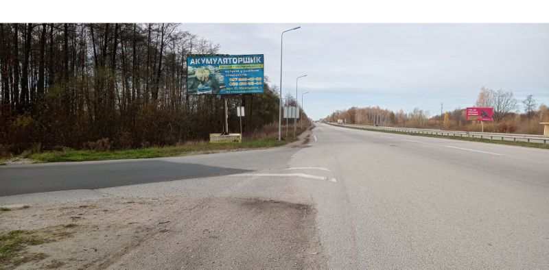 Билборд/Щит, Житомир, виїзд з міста з напр. Львів, Звягель, АЗС АМІК, ВОГ, Маршал, навпроти АТБ, отель Оскар