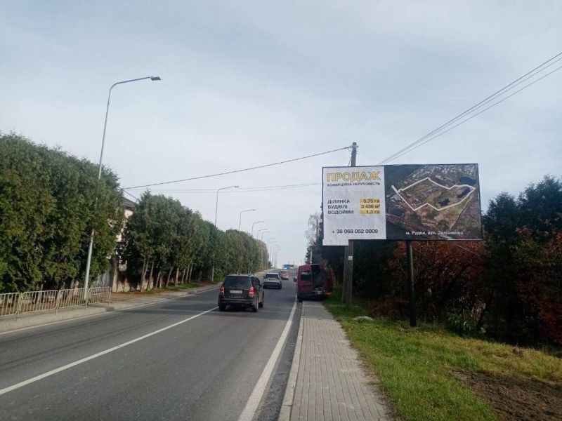 Билборд/Щит, Трассы, Львів-Сокільники, дорога Львів-Пустомити (ліворуч), навпроти АТБ (ТЦ San Marco) (3х6, А)