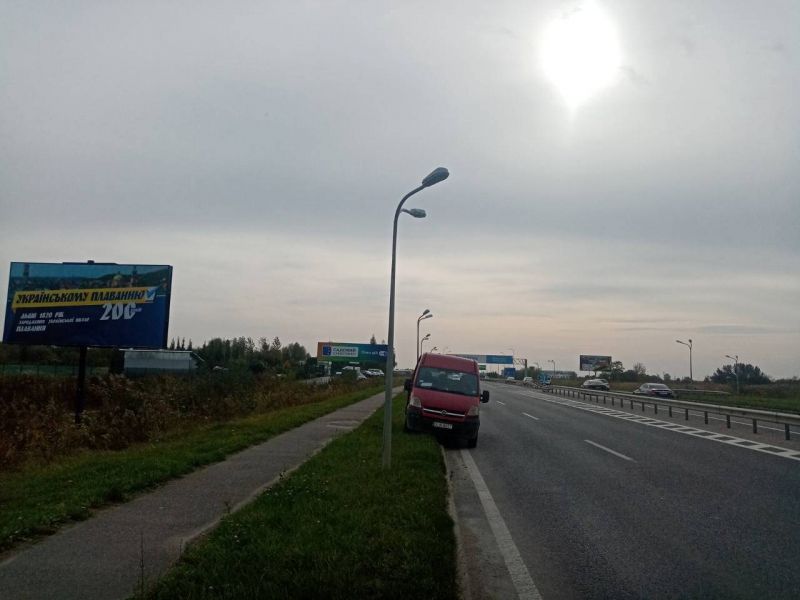 Билборд/Щит, Трассы, Львів, дорога Львів-Пустомити (ліворуч), вул. Кульпарківська
