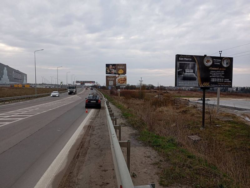 Билборд/Щит, Трассы, Львів, західний обхід Львова (праворуч), кільцева, біля Епіцентру.