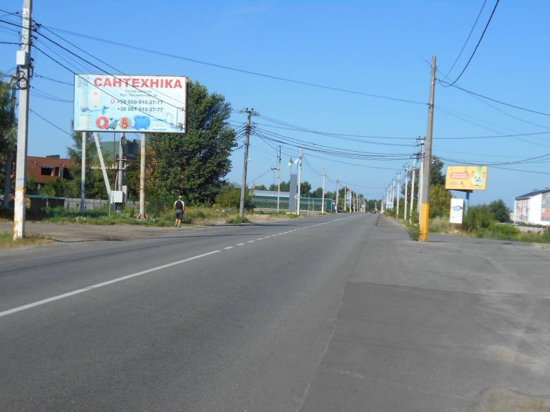 Билборд/Щит, Погребы, с. Погреби, вул. Кірова (початок масиву Діброва), виїз з Погребів в бік Києва