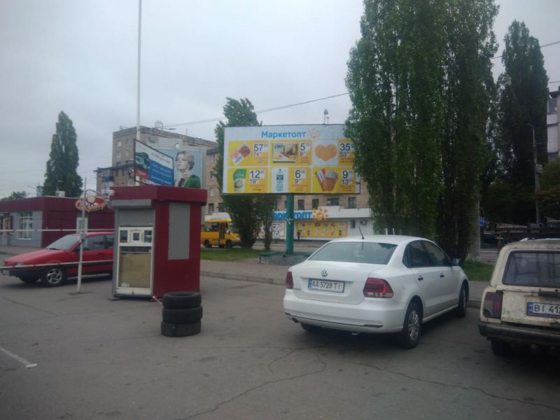 Билборд/Щит, Кременчуг, вул. Халаменюка, зуп. "Залізничний вокзал"