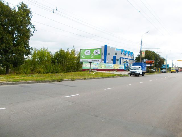 Билборд/Щит, Сумы, Білопольський Шлях  -  ДАЇ (магазин "Автозапчастини", АЗС "Маршал", АЗС "Авіас") в центр